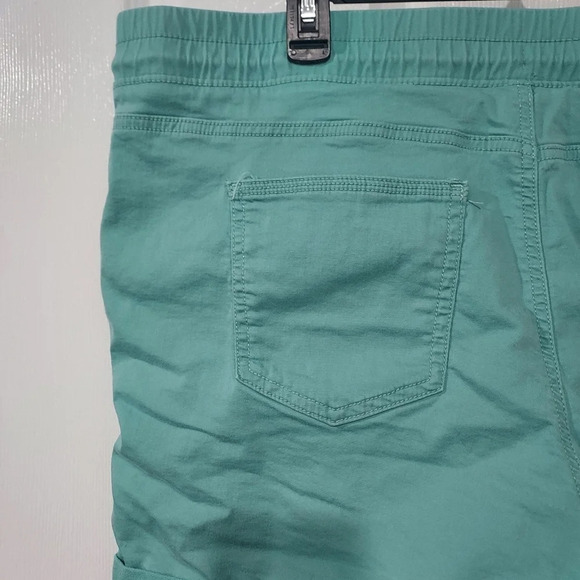 Time and Tru Mint Green Pull On Knit Cuffed Shorts in SIze XXL (20) - Picture 7 of 11